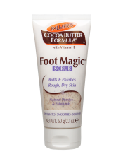 Benefits:

Exfoliates & revitalizes heels and feet
Moisturizes, smoothes and soothes tired feet

 
Palmer's Cocoa Butter Formula Foot Magic Scrub revitalizes while exfoliating tough skin on feet, especially rough, dry patches on heels and soles.  Our unique formula simultaneaously moisturizes, smoothes and soothes tired feet.