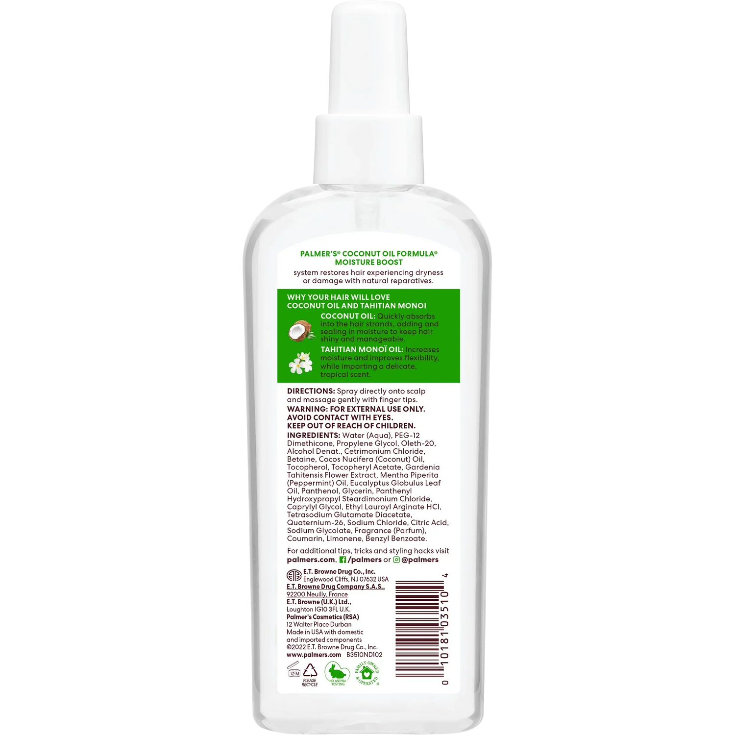 Coconut Oil Strong Roots Spray